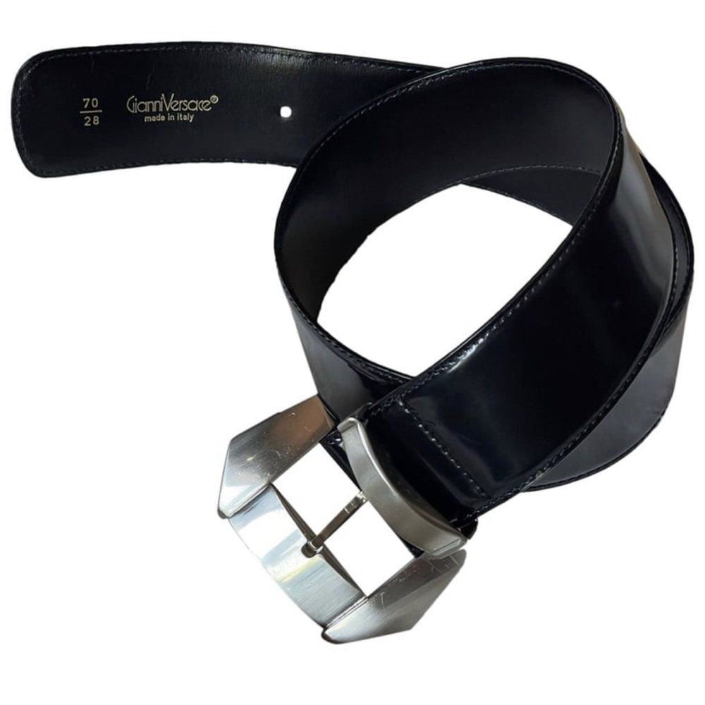 Gianni Versace Patent Leather Belt 1980-1990